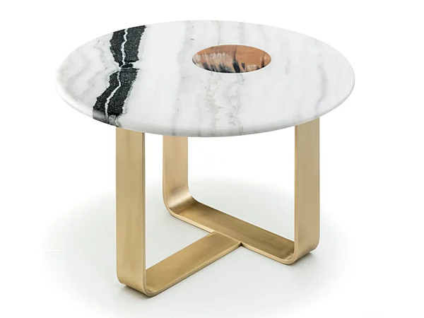 Round marble high side table ARCAHORN Apollo 7010B factory ARCAHORN from Italy. Foto №1