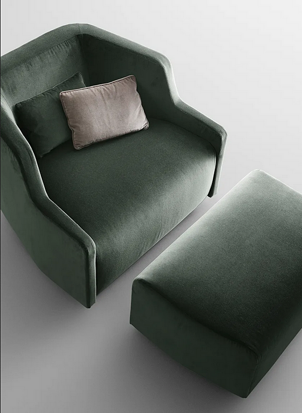 Upholstered fabric armchair with armrests Gallotti&Radice First factory Gallotti & Radice from Italy. Foto №3