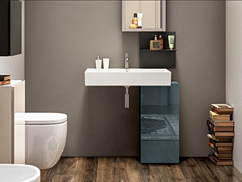 Countertop ceramic washbasin with overflow LAGO Basica Countertop ceramic washbasin with overflow LAGO Basica factory LAGO from Italy