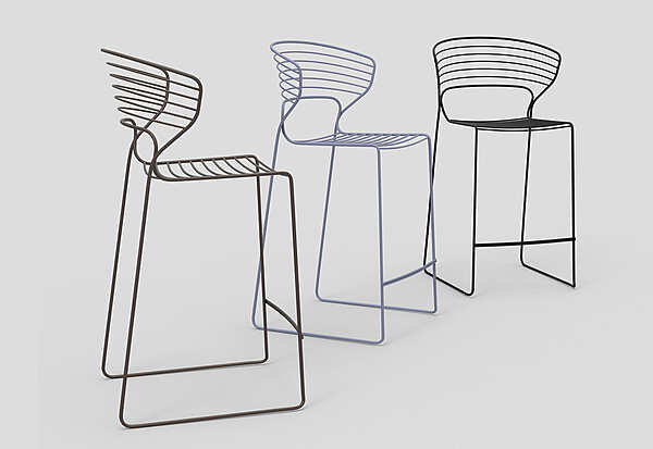 Bar stool DESALTO Koki Wire - barstool 636 factory DESALTO from Italy. Foto №2