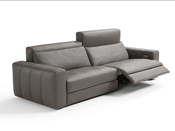 Relaxing leather sofa with electric motion Egoitaliano Darlene factory Egoitaliano from Italy. Foto №1