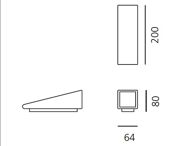 LED Outdoor Wall Lamp Cuneo Mini Aluminium Artemide factory Artemide from Italy. Foto №4