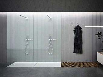 Walk-In Shower Crystal Flat D AGAPE Walk-In Shower Crystal Flat D AGAPE factory Agape from Italy