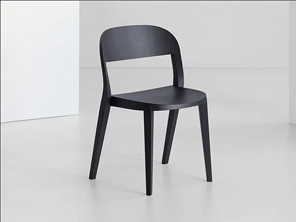 Stackable wooden chair Minima 949 Potocco 949 factory POTOCCO from Italy. Foto №13