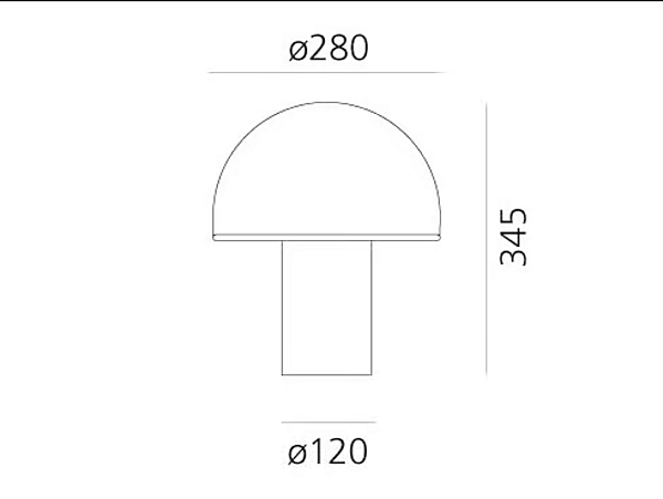 Blown Glass Table Lamp Onfale Artemide A006400, A006500, A006300 factory Artemide from Italy. Foto №6