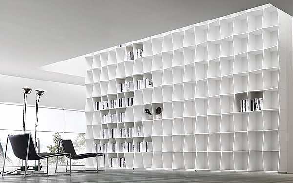 Bookcase, ALIVAR Wavy C5 factory ALIVAR from Italy. Foto №1