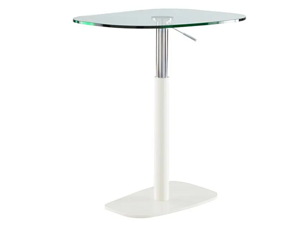 Height Adjustable Glass and Steel Table Piazza LIGNE ROSET 19980000-19980002 factory LIGNE ROSET from Italy. Foto №2