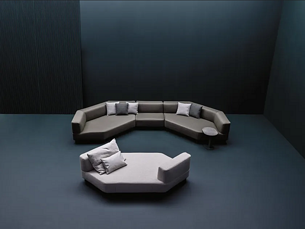 Sectional garden sofa with fabric upholstery VARASCHIN Belt Air factory VARASCHIN from Italy. Foto №7