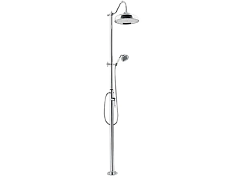 Floor standing steel shower panel with hand shower Gaia Mobili Canterbury Floor standing steel shower panel with hand shower Gaia Mobili Canterbury factory GAIA from Italy