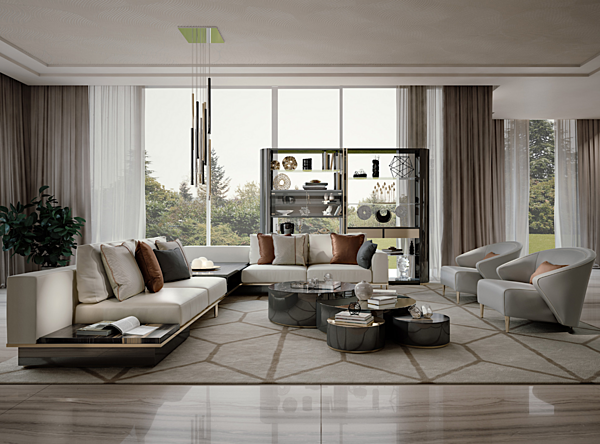 Armchair with armrests upholstered fabric Bizzotto Italia Wave factory Bizzotto Italia from Italy. Foto №6