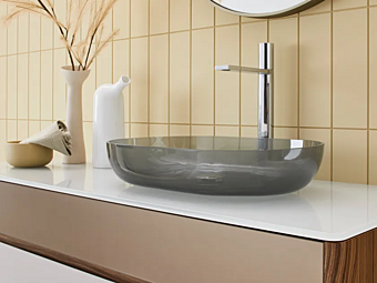 Countertop Oval Crystal Washbasin Artelinea Portofino B01 Countertop Oval Crystal Washbasin Artelinea Portofino B01 factory ARTELINEA from Italy