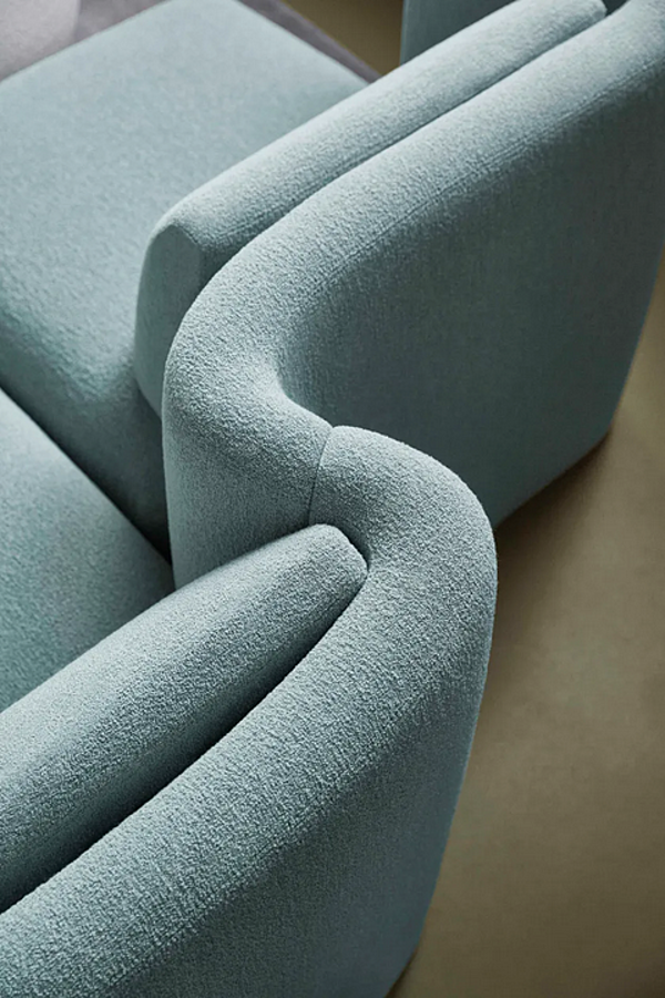 Modular fabric sofa with soft back Saba Gala factory SABA from Italy. Foto №6