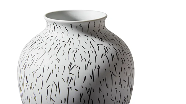 Round Porcelain Vase CASSINA Post Scriptum factory CASSINA from Italy. Foto №2