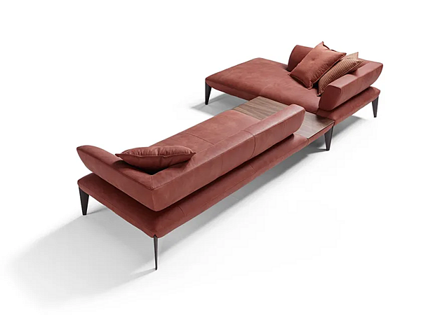 Sectional sofa with integrated coffee table Egoitaliano Avenue factory Egoitaliano from Italy. Foto №6