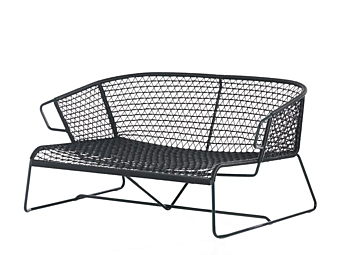 2-seater garden sofa with nautical rope Potocco Vela 698 D 698/D