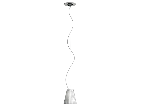 Glass pendant lamp Flow Halogen Fabbian factory Fabbian from Italy. Foto №2