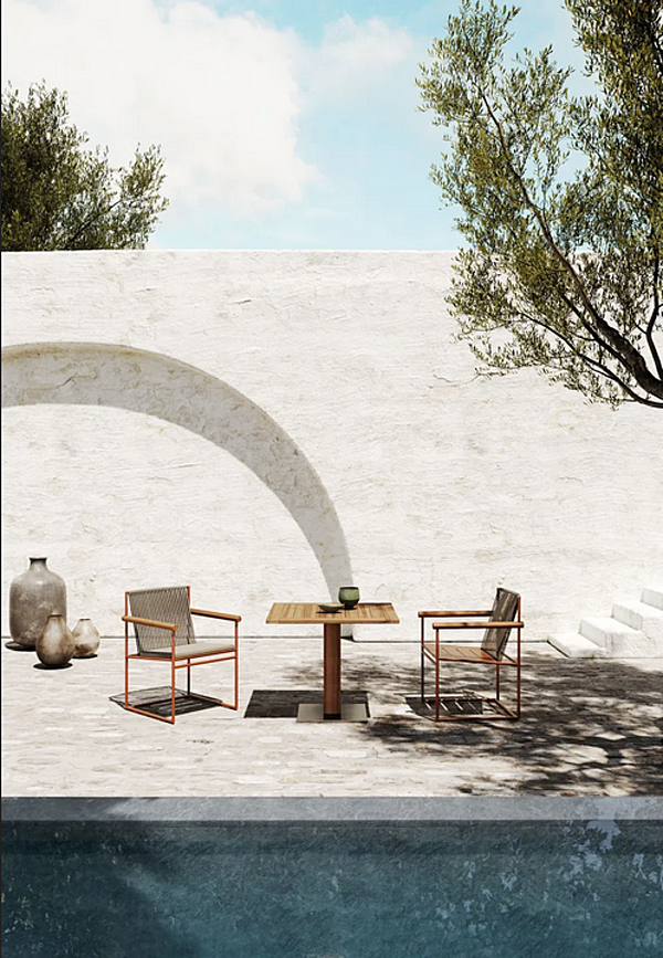 Square Teak Garden Table Atmosphera Desert factory ATMOSPHERA from Italy. Foto №3