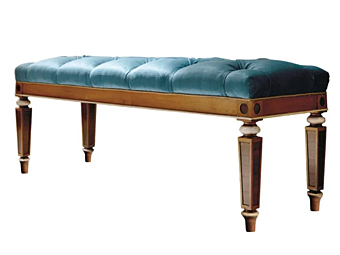 Tufted Cherry Wood Bench Martini Interiors Emozioni PV03 Tufted Cherry Wood Bench Martini Interiors Emozioni PV03 factory MARTINI INTERIORS from Italy