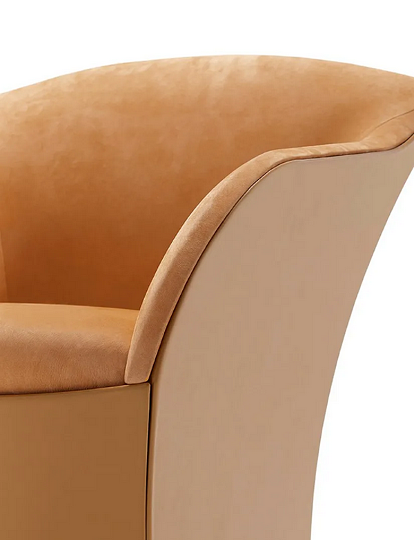 Upholstered Leather Easy Chair FASEM Bona factory FASEM from Italy. Foto №3