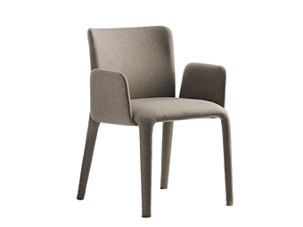 Upholstered fabric easy chair with armrests Potocco Lars 902 P 902/P factory POTOCCO from Italy