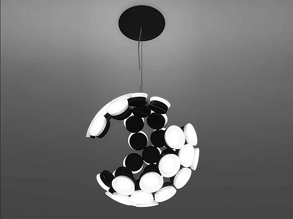 LED pendant lamp in aluminum Scopas Artemide 1529010APP factory Artemide from Italy. Foto №1