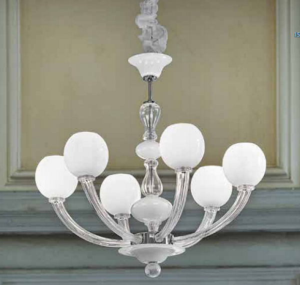 Chandelier SYLCOM 1537/6 factory SYLCOM from Italy. Foto №2