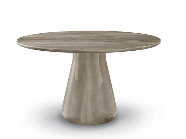Round walnut table Convivio B 679 DALE factory DALE from Italy. Foto №1