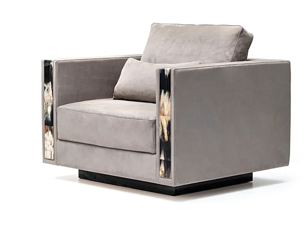 Nabuk armchair with armrests ARCAHORN Zeus 6089L 6089L factory ARCAHORN from Italy. Foto №2