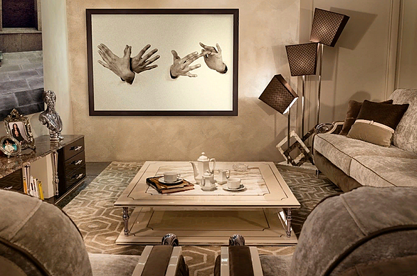 Coffe table MANTELLASSI J'adore Lalique factory MANTELLASSI from Italy. Foto №4