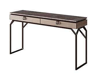 Rectangular marble and metal console table with drawers CPRN HOMOOD Dragonfly D628