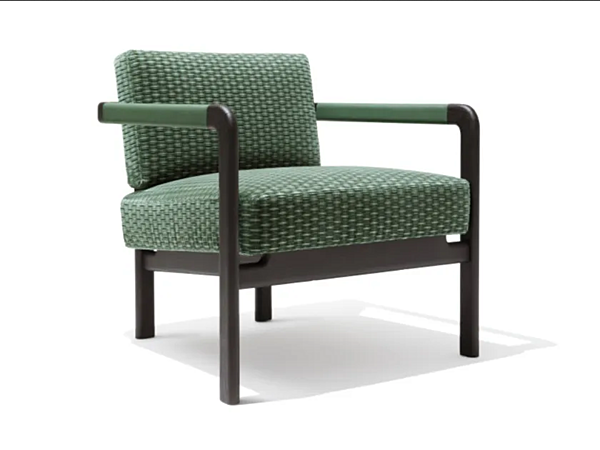 Fabric easy chair with armrests Montgomery GIORGETTI 71010 factory GIORGETTI from Italy. Foto №4