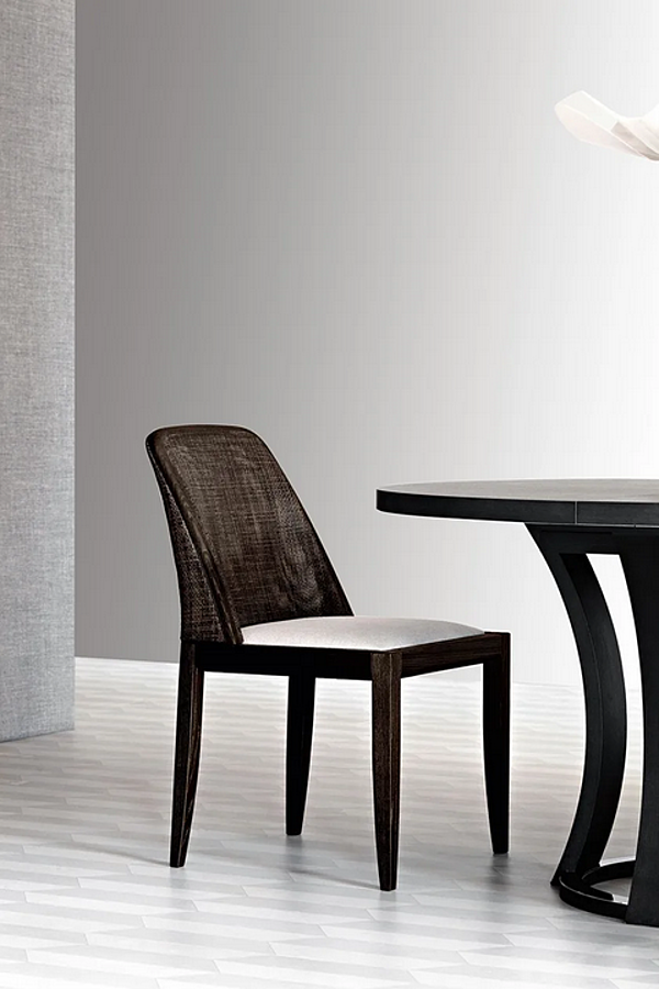 Ash Chair with Upholstered Back Potocco Grace 834 834 factory POTOCCO from Italy. Foto №3