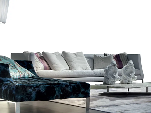 Sofa with upholstered back ERBA ITALIA Altoborgo factory ERBA ITALIA from Italy. Foto №7