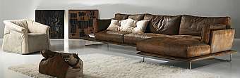 Couch GAMMA ARREDAMENTI VESSEL SD3 + D31