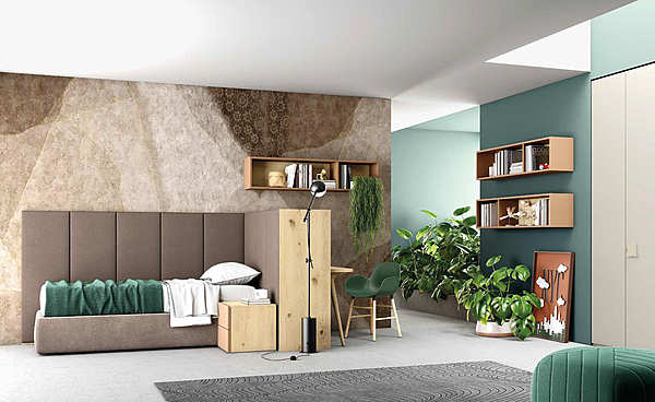 Bedroom GRANZOTTO Composizione “GEMINI” factory GRANZOTTO from Italy. Foto №1