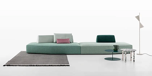 Sectional fabric sofa with removable cover AERRE ITALIA Beattle factory AERRE ITALIA from Italy. Foto №2