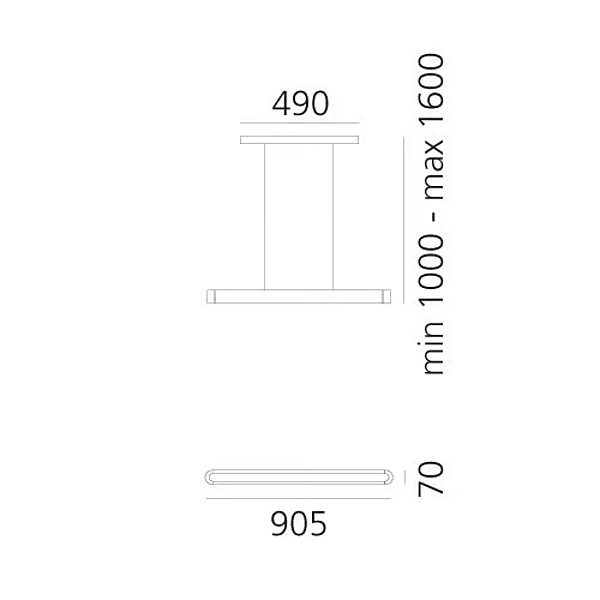 LED pendant lamp in aluminum Talo Artemide factory Artemide from Italy. Foto №10