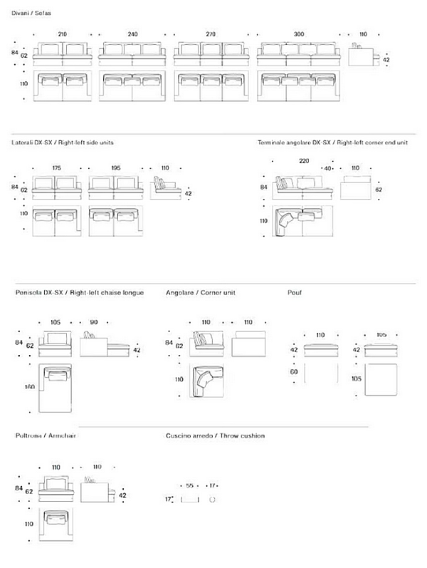 3-seater fabric sofa with removable cover Saba Karma factory SABA from Italy. Foto №4