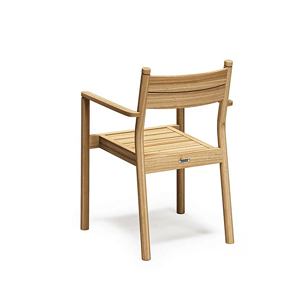 Stackable wooden garden chair with armrests Atmosphera Apache factory ATMOSPHERA from Italy. Foto №3