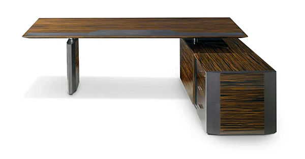 L-shaped wooden executive desk with drawers I 4 Mariani Symetria factory i 4 Mariani from Italy. Foto №4