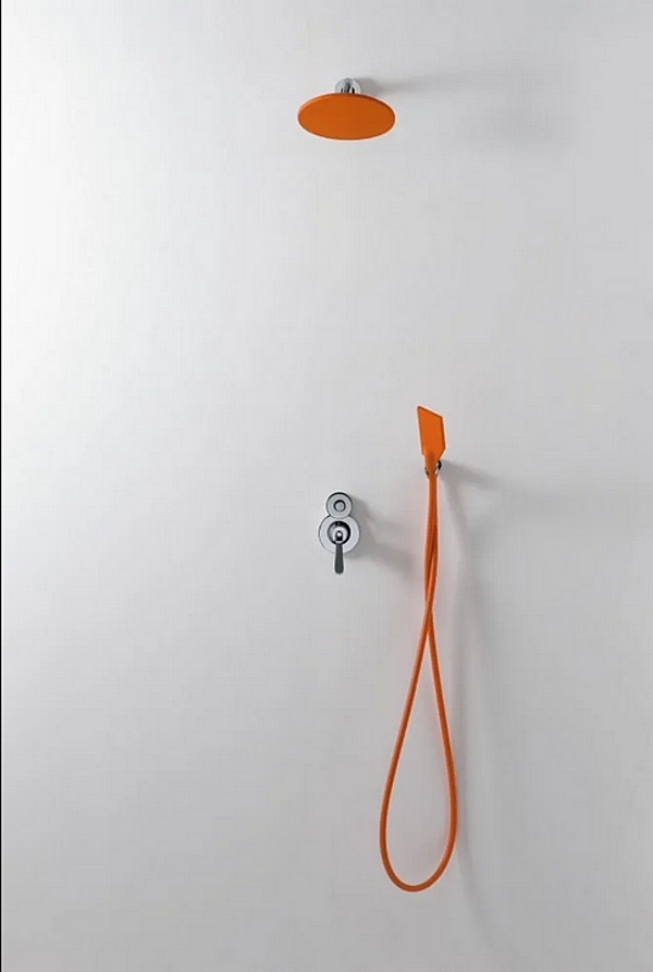 Wall Mounted Round Rubber Shower AGAPE KAA factory Agape from Italy. Foto №6