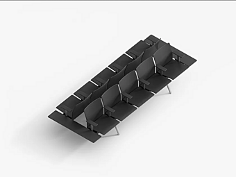 Sectional sofa in fabric with soft back POLTRONA FRAU Bay Gate