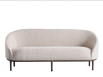 Fabric small sofa with soft back Potocco Yoisho 904 D 904/D