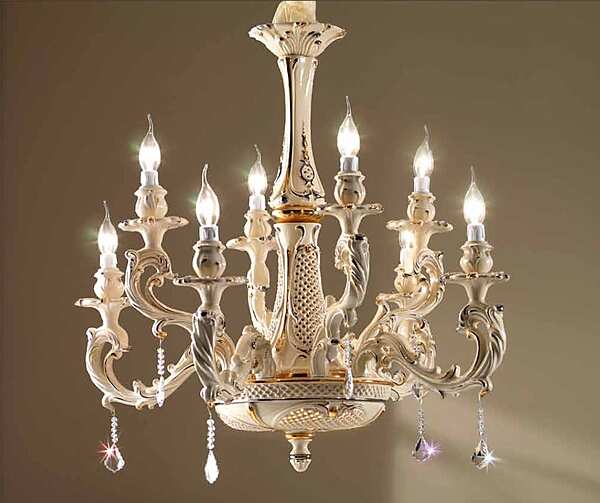 Chandelier LORENZON (F.LLI LORENZON) LL.26/AVOP/4-4F factory LORENZON (F.LLI LORENZON) from Italy. Foto №1