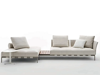 Sectional outdoor fabric sofa Pixel Light Saba factory SABA from Italy