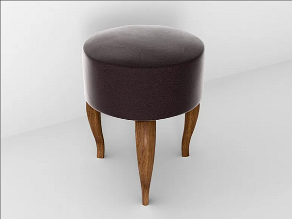 Low upholstered fabric stool Park Avenue Easy PKPOUFCHEETAH factory Park Avenue from Italy. Foto №1