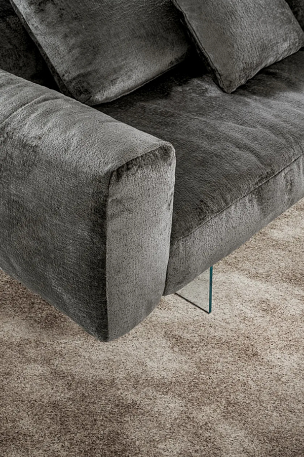 Sectional fabric sofa with soft back LAGO Air Soft 1902 factory LAGO from Italy. Foto №4