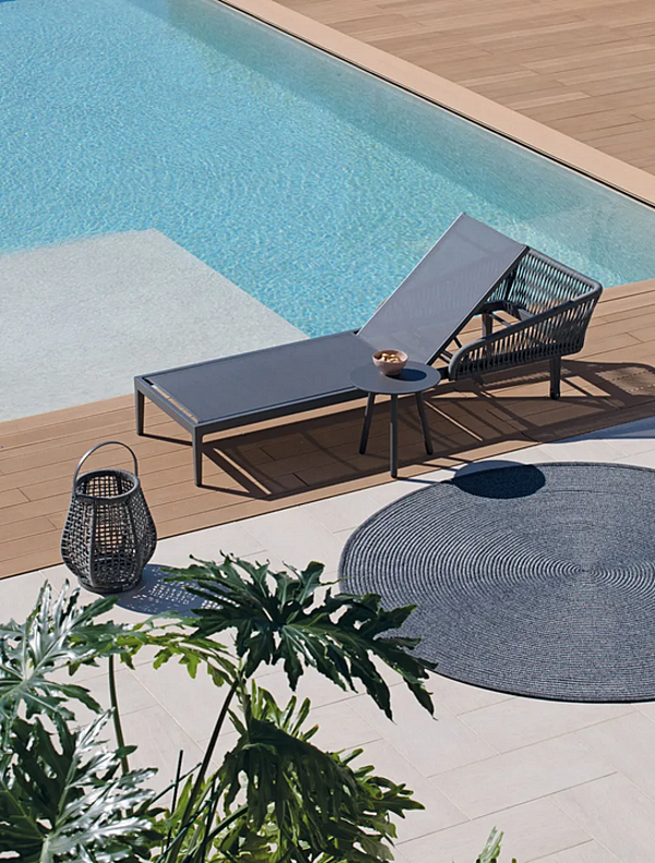 Stackable fabric sun lounger with castors Atmosphera Dream 2.0 DR.LT. factory ATMOSPHERA from Italy. Foto №7