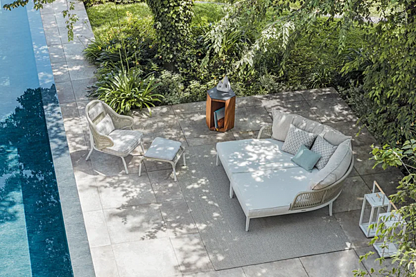 Rectangular Aluminium Garden Footstool Atmosphera Pleasure 2.0 factory ATMOSPHERA from Italy. Foto №8