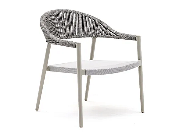 Stackable Aluminium Easy Chair with Armrests VARASCHIN Clever Lounge 229L5, 229L3 factory VARASCHIN from Italy. Foto №1